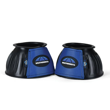 Weatherbeeta Tough-Tec Prime Rubber Bell Boots Black/Cobalt| Online For Equine