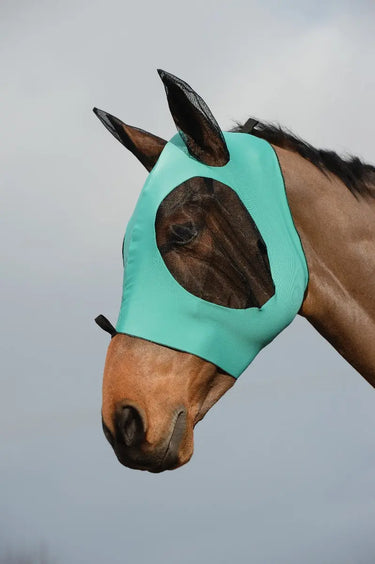 BuyWeatherbeeta Turquoise Stretch Bug Dual Eye Saver Fly Mask With Ears | Online for Equine