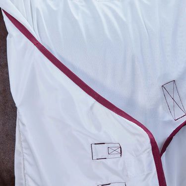 Weatherbeeta White/Burgundy Comfitec Essential Fly Sheet Combo| Online For Equine