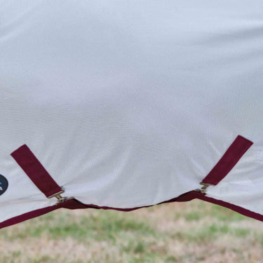 Weatherbeeta White/Burgundy Comfitec Essential Fly Sheet Combo| Online For Equine