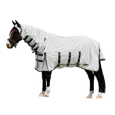 Weatherbeeta White/Charcoal Comfitec Sweet Itch Shield Fly Sheet Combo| Online For Equine