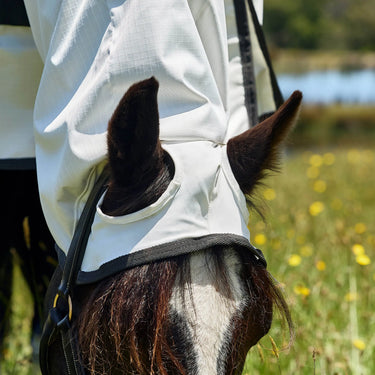 Weatherbeeta White/Charcoal Comfitec Sweet Itch Shield Fly Sheet Combo| Online For Equine