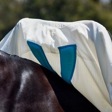 Weatherbeeta White/Charcoal Comfitec Sweet Itch Shield Fly Sheet Combo| Online For Equine