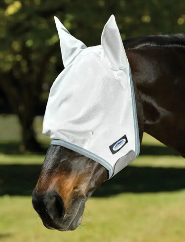 Weatherbeeta White/Grey/Bright Blue Comfitec Essential Mesh Fly Mask| Online For Equine