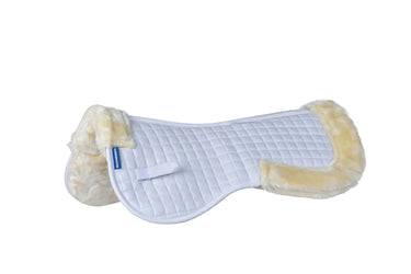 Weatherbeeta White/Natural Prime Air-Tec Comfy Fleece Half Pad| Online For Equine