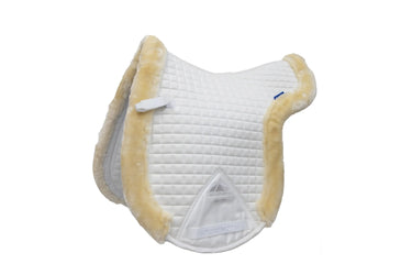 Weatherbeeta White/Natural Prime Air-Tec Comfy Fleece Trimmed Numnah| Online For Equine