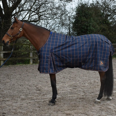 Whitaker Jacob Lightweight Turnout Rug 0Gm Navy/Orange| Online For Equine