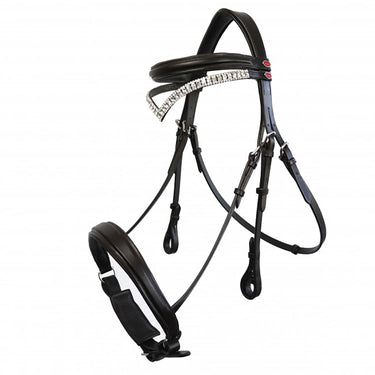 Buy Whitaker Lynton Snaffle Bridle C/W Spare Browband Black| Online for Equine
