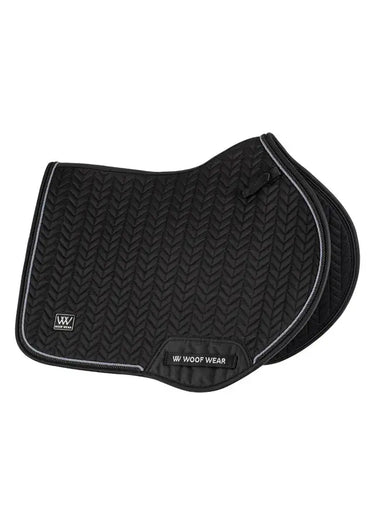 Woof Wear Black Herringbone Saddle Close Contact Pad| Online For Equine