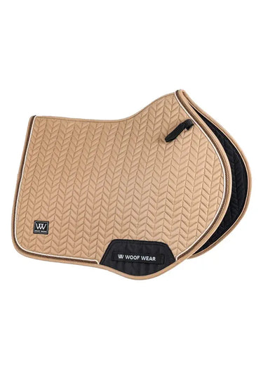Woof Wear Caramel Herringbone Saddle Close Contact Pad| Online For Equine