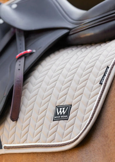 Woof Wear Caramel Herringbone Saddle Close Contact Pad| Online For Equine