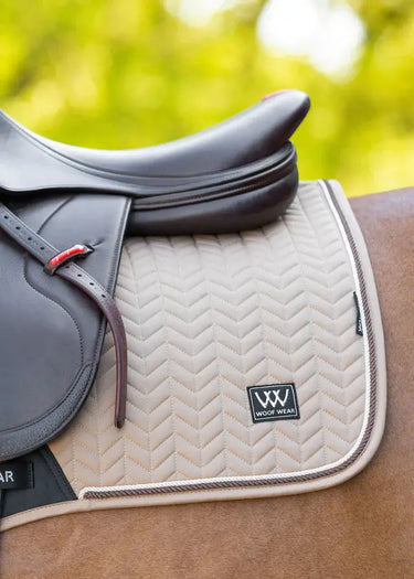 Woof Wear Caramel Herringbone Saddle Close Contact Pad| Online For Equine