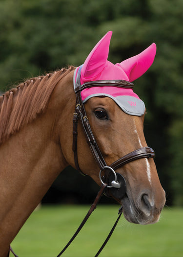Woof Wear Hi Vis Noise Cancelling Fly Veil | Hi Vis Pink| Online For Equine