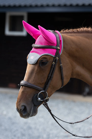 Woof Wear Hi Vis Noise Cancelling Fly Veil | Hi Vis Pink| Online For Equine