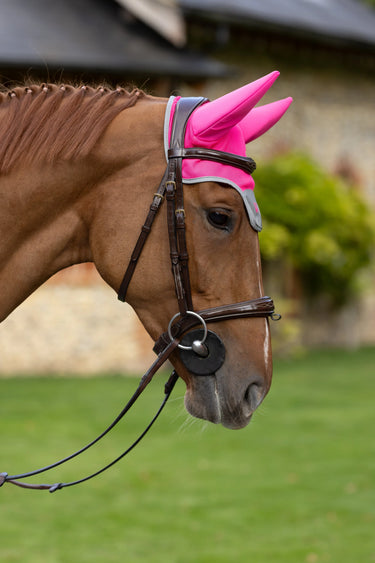 Woof Wear Hi Vis Noise Cancelling Fly Veil | Hi Vis Pink| Online For Equine