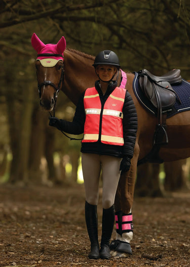 Woof Wear LED Hi Vis Pink Riding Vest| Online For Equine