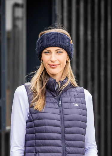 Woof Wear Navy Cable Headband