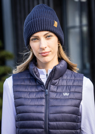 Woof Wear Navy Ribbed Beanie
