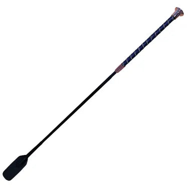Woof Wear Navy Rose Gold Twisted Riding Whip| Online For Equine