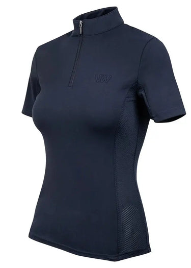 Woof Wear Navy Short Sleeve Ladies Tech Riding Shirt| Online For Equine