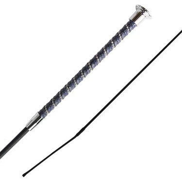 Buy Woof Wear Navy/Silver Twisted Dressage Whip| Online for Equine