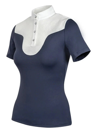 Woof Wear Navy White Vision Ladies Competition Shirt| Online For Equine