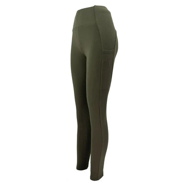 Woof Wear Olive Winter Full Seat Ladies Riding Tights| Online For Equine