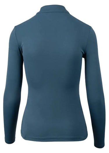 Woof Wear Petrol Blue Long Sleeve Ladies Tech Riding Shirt| Online For Equine