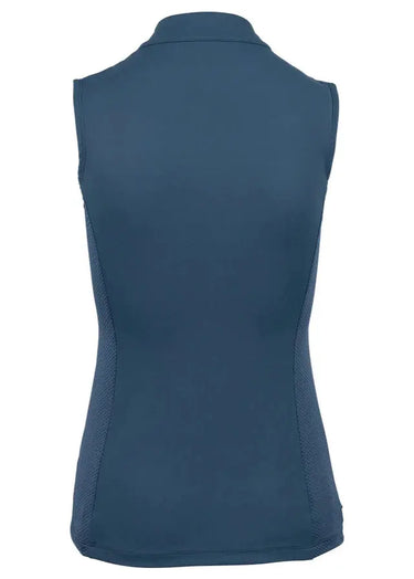 Woof Wear Petrol Blue Sleeveless Ladies Tech Riding Shirt| Online For Equine