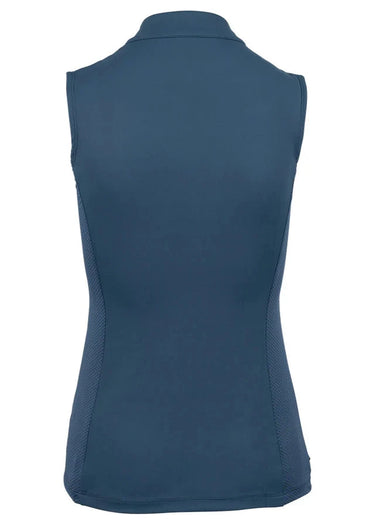 Woof Wear Petrol Blue Sleeveless Ladies Tech Riding Shirt| Online For Equine