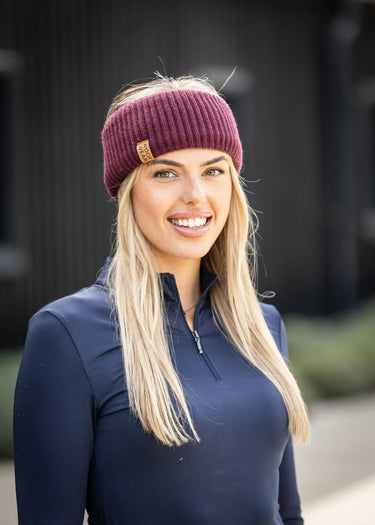 Woof Wear Plum Ribbed Headband