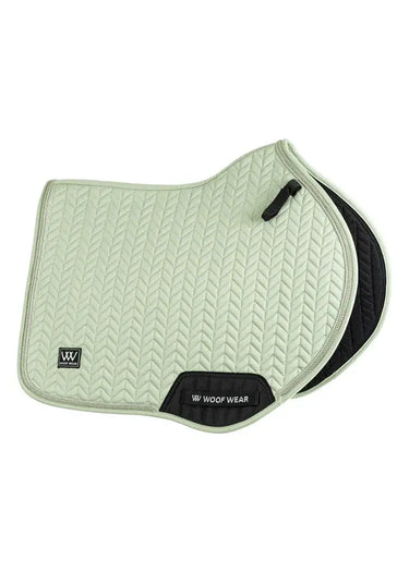 Woof Wear Sage Green Herringbone Saddle Close Contact Pad| Online For Equine