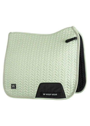 Woof Wear Sage Green Herringbone Saddle Dressage Pad| Online For Equine