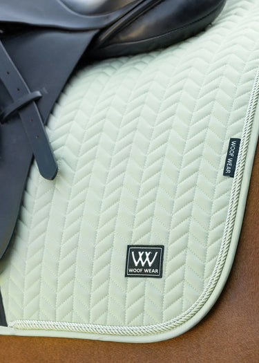 Woof Wear Sage Green Herringbone Saddle Dressage Pad| Online For Equine