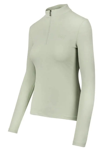 Woof Wear Sage Green Long Sleeve Ladies Tech Riding Shirt| Online For Equine