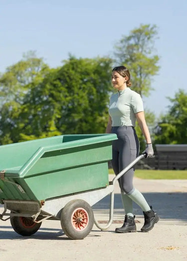 Woof Wear Sage Green Short Sleeve Ladies Tech Riding Shirt| Online For Equine
