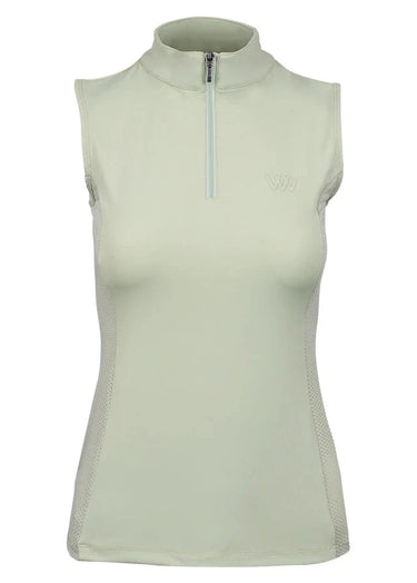Woof Wear Sage Green Sleeveless Ladies Tech Riding Shirt| Online For Equine