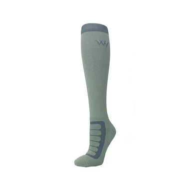 Woof Wear Sage Steel Long Bamboo Tech Riding Sock| Online For Equine