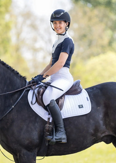 Woof Wear White Herringbone Saddle Close Contact Pad| Online For Equine