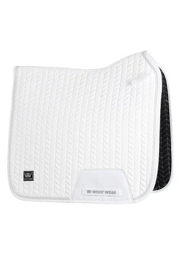 Woof Wear White Herringbone Saddle Dressage Pad| Online For Equine