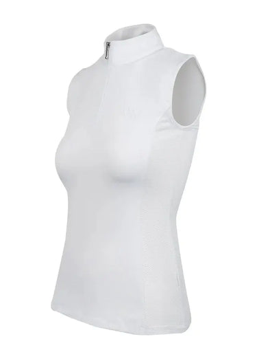 Woof Wear White Sleeveless Ladies Tech Riding Shirt| Online For Equine