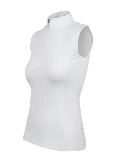 Woof Wear White Sleeveless Ladies Tech Riding Shirt| Online For Equine