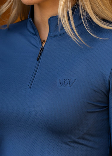 Woof Wear iVent Long Sleeve Shirt | Petrol| Online For Equine