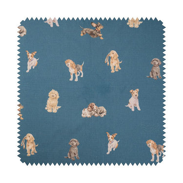 Wrendale Designs Dog Teal Fabric| Online For Equine