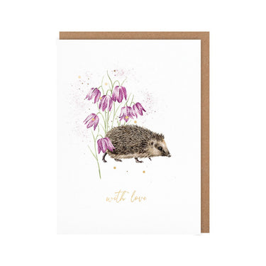 Wrendale Designs Little Wanderer' Hedgehog With Love Little Sentiment Card| Online For Equine