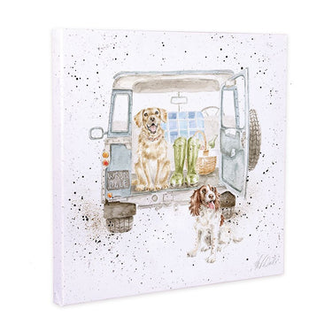 Wrendale Designs Paws For A Picnic Canvas-20Cm Square| Online For Equine
