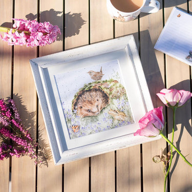 Wrendale Designs The Wild Patch Card In A White Frame| Online For Equine