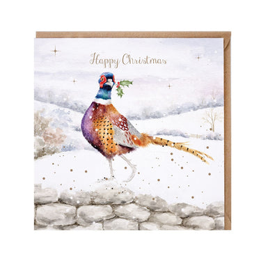Wrendale Designs 'A Christmas Pheasant' Pheasant Christmas Card| Online For Equine