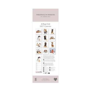 Wrendale Designs 'A Dog'S Life' Dog Slim Calendar 2027| Online For Equine