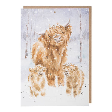 Wrendale Designs 'A Highland Christmas' Highland Cow Advent Calendar| Online For Equine